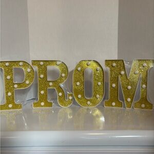 Brand New “PROM” Light Up Letters Battery Operated